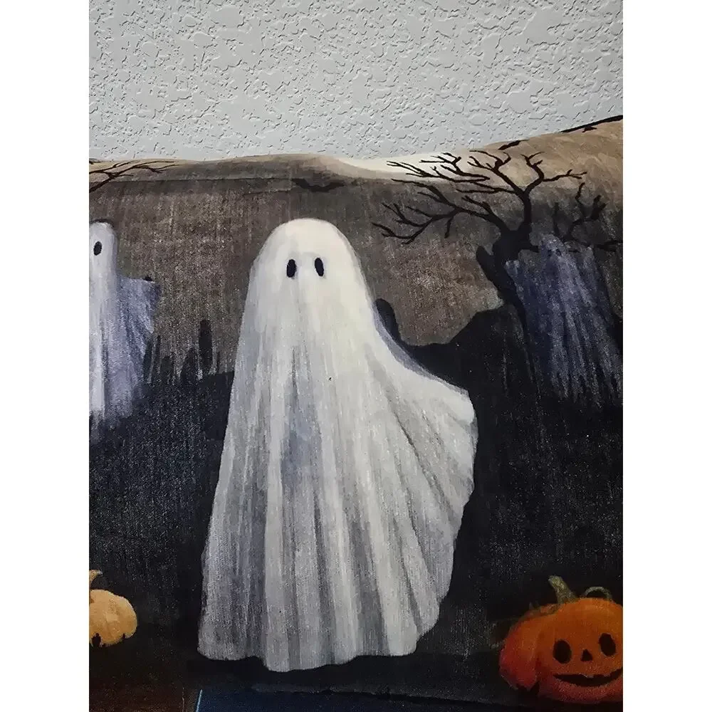 Tahari Home Ghost Throw Pillow 14x20 Halloween TJ Maxx Cottagecore Jack OLantern